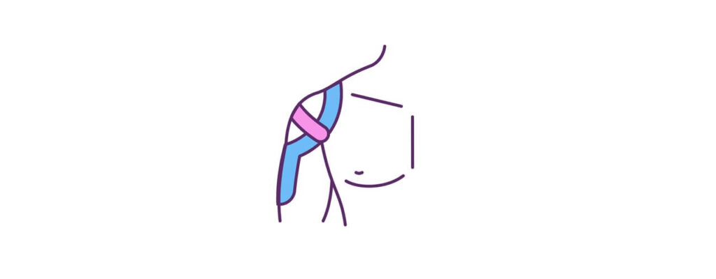 kinesiology tape for shoulder support