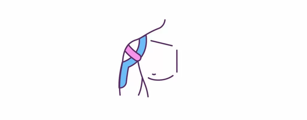 kinesiology tape for shoulder support