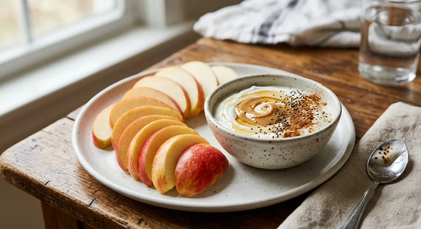Apple Peanut Butter Yogurt Snack